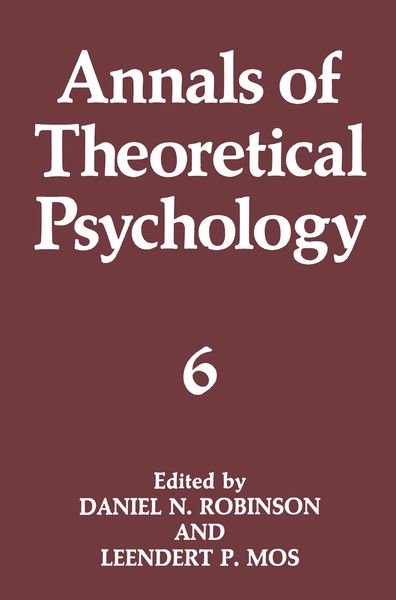Produktbild: Annals of Theoretical Psychology