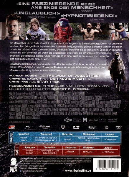 Produktbild: Z for Zachariah - Mediabook - Limited Edition (Blu-ray + DVD)