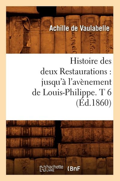 Produktbild: Histoire des deux Restaurations