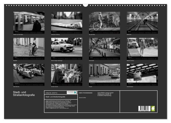 Produktbild: Stadt- und Stra&szlig;enfotografie (Wandkalender 2027 DIN A2 quer), CALVENDO Monatskalender