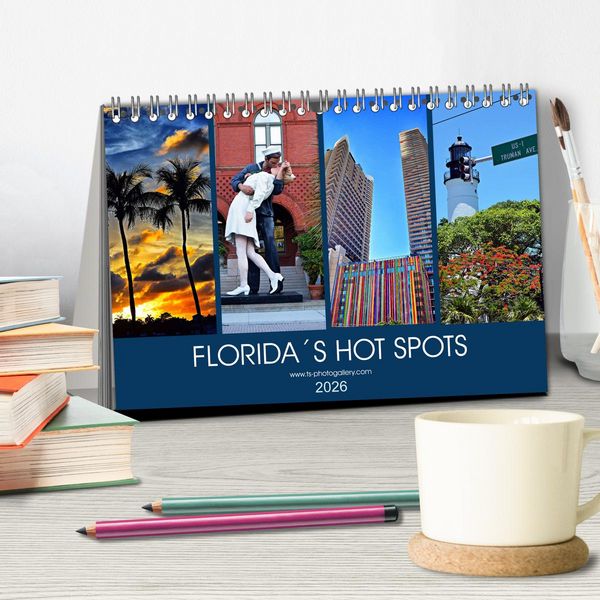 Produktbild: Florida Spots II (Tischkalender 2026 DIN A5 quer), CALVENDO Monatskalender
