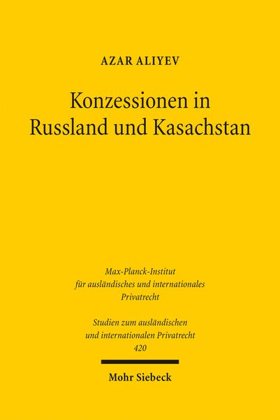 Produktbild: Konzessionen in Russland und Kasachstan