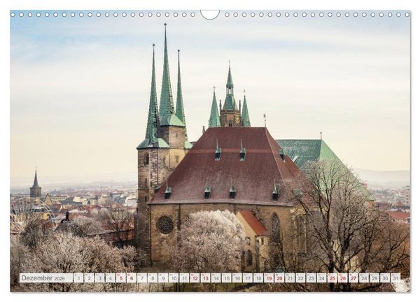 Produktbild: Erfurt. Perle Th&uuml;ringens. (Wandkalender 2026 DIN A3 quer), CALVENDO Monatskalender