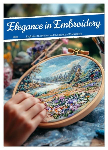 Produktbild: Elegance in Embroidery (Wall Calendar 2026 DIN A3 portrait), CALVENDO 12 Month Wall Calendar