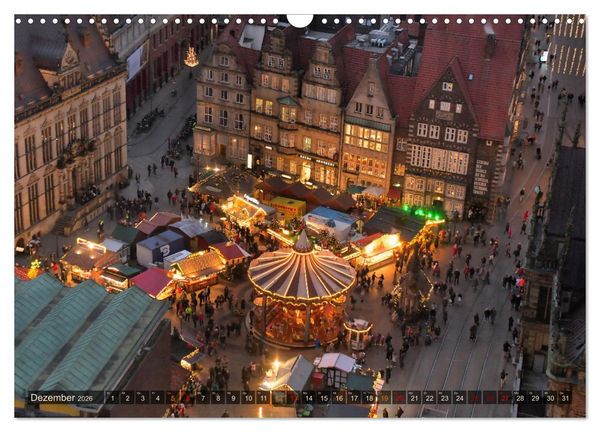 Produktbild: Bremer Perspektiven (Wandkalender 2026 DIN A3 quer), CALVENDO Monatskalender