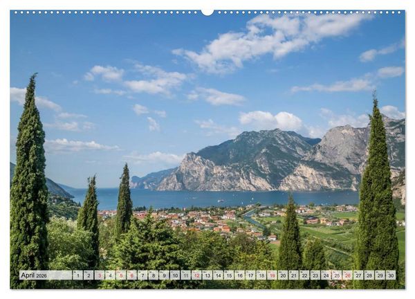 Produktbild: WUNDERBARER GARDASEE Riva del Garda und Torbole (Wandkalender 2026 DIN A2 quer), CALVENDO Monatskalender