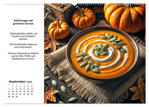 Produktbild: Green Delights - Ein Jahr voller veganer Gen&uuml;sse (Wandkalender 2026 DIN A2 quer), CALVENDO Monatskalender