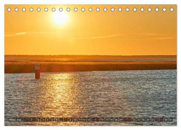 Produktbild: Sonnenunterg&auml;nge an Ostseek&uuml;ste und Bodden (Tischkalender 2026 DIN A5 quer), CALVENDO Monatskalender