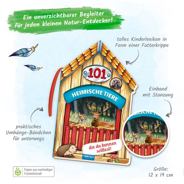 Produktbild: Tr&ouml;tsch 101 Heimische Tiere, die du kennen solltest
