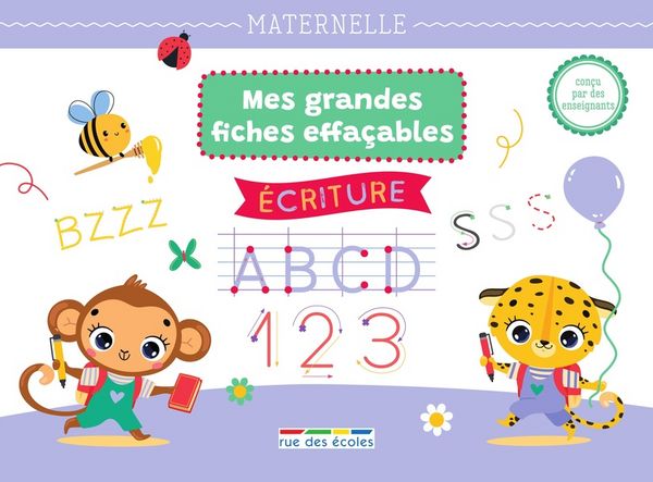 Produktbild: Ecriture : mes grandes fiches effa&ccedil;ables : maternelle