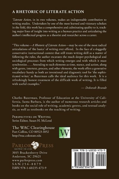 Produktbild: A Rhetoric of Literate Action