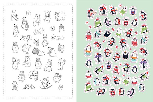 Produktbild: Stickerbuch Lustige Tiere I &Uuml;ber 1000 Sticker