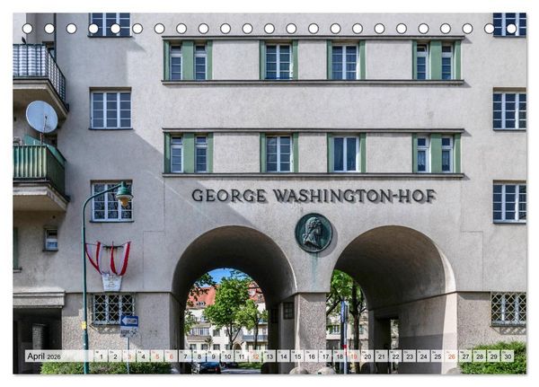 Produktbild: Baukunst des Roten Wien (Tischkalender 2026 DIN A5 quer), CALVENDO Monatskalender