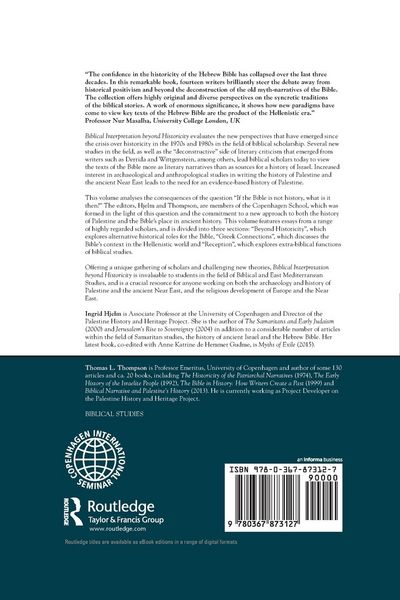 Produktbild: Biblical Interpretation Beyond Historicity
