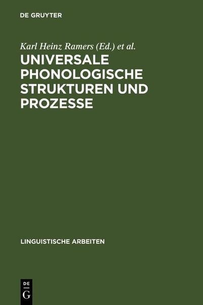Produktbild: Universale phonologische Strukturen und Prozesse