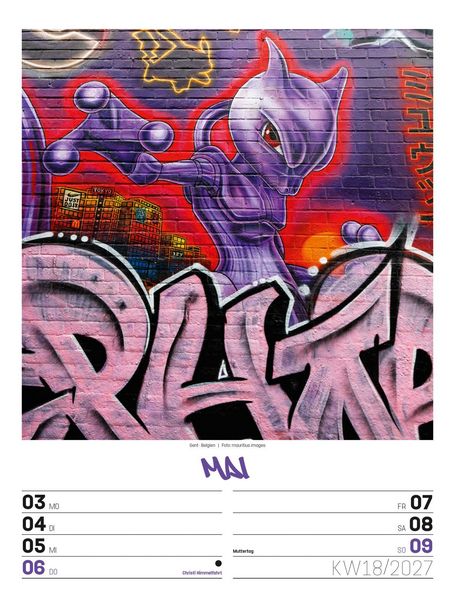 Produktbild: Street Art Wochenplaner Kalender 2027