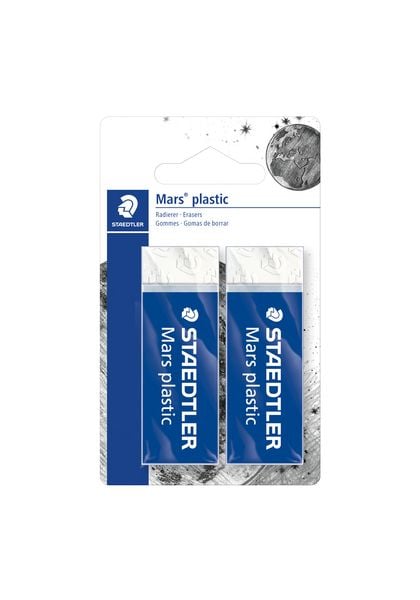Produktbild: STAEDTLER Radierer Mars plastic phtalat und latexfrei, wei&szlig;, 2er Set