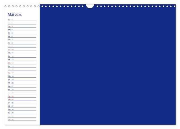 Produktbild: Farbiger Bastelkalender (Wandkalender 2026 DIN A3 quer), CALVENDO Monatskalender