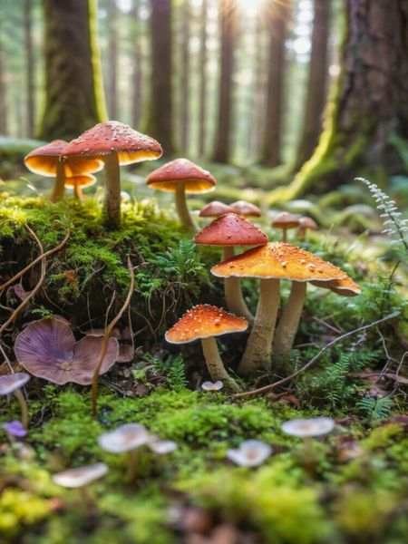 Produktbild: CALVENDO Puzzle Pilzvielfalt im Waldlicht | 1000 Teile Lege-Gr&ouml;&szlig;e 64x48cm Foto-Puzzle f&uuml;r gl&uuml;ckliche Stunden