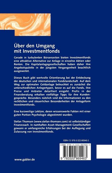 Produktbild: &Uuml;ber den Umgang mit Investmentfonds