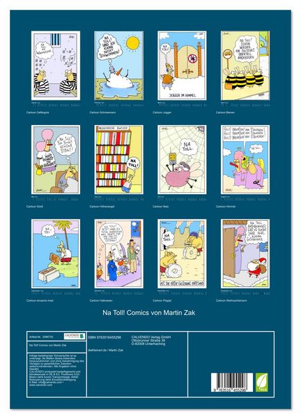 Produktbild: Na Toll! Comics von Martin Zak (hochwertiger Premium Wandkalender 2026 DIN A2 hoch), Kunstdruck in Hochglanz