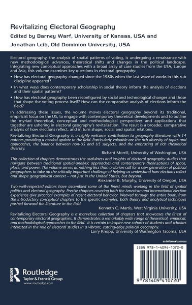Produktbild: Revitalizing Electoral Geography