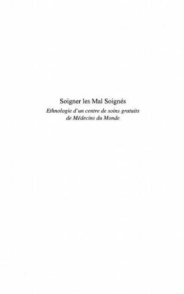 Produktbild: Soigner les mal-soignes