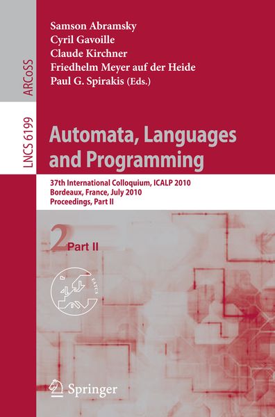 Produktbild: Automata, Languages and Programming