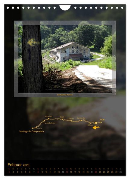 Produktbild: Camino del Norte (Wandkalender 2026 DIN A4 hoch), CALVENDO Monatskalender