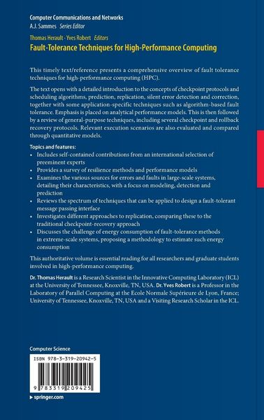 Produktbild: Fault-Tolerance Techniques for High-Performance Computing