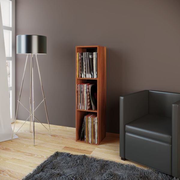 Produktbild: Holz Schallplatten LP Stand Regal Platto 3fach