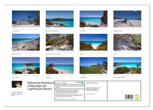 Produktbild: Bahamas-Eleuthera unterwegs am Lighthouse Beach (Wandkalender 2026 DIN A2 quer), CALVENDO Monatskalender