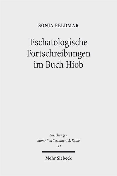 Produktbild: Eschatologische Fortschreibungen im Buch Hiob