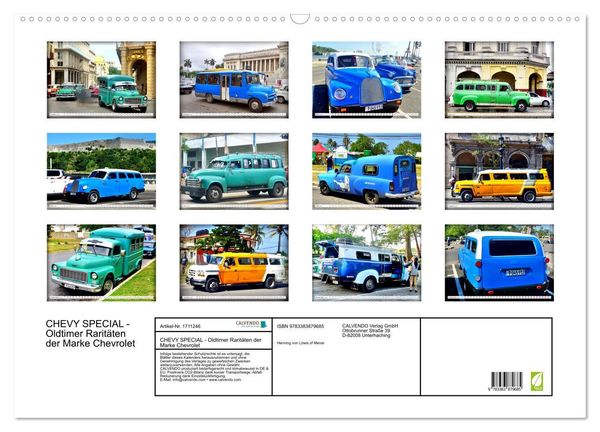 Produktbild: CHEVY SPECIAL - Oldtimer Rarit&auml;ten der Marke Chevrolet (Wandkalender 2025 DIN A2 quer), CALVENDO Monatskalender