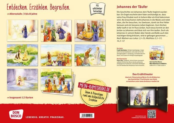 Produktbild: Die Geschichte von Johannes dem T&auml;ufer. Kamishibai Bildkartenset.