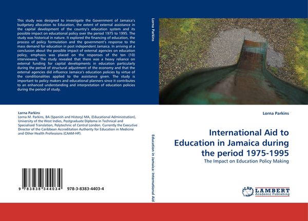 Produktbild: International Aid to Education in Jamaica during the period 1975-1995