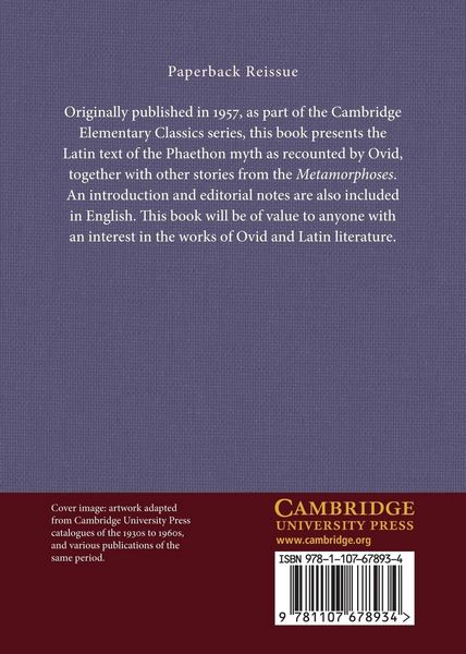 Produktbild: Phaethon and Other Stories from Ovid