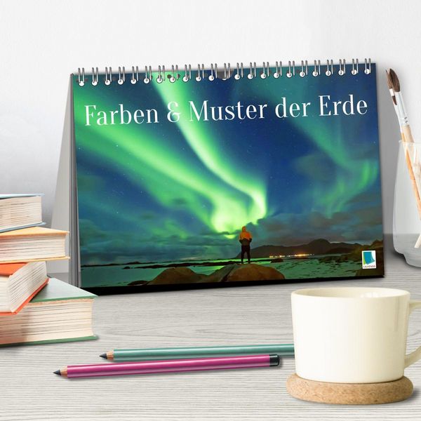 Produktbild: Farben und Muster der Erde (Tischkalender 2026 DIN A5 quer), CALVENDO Monatskalender