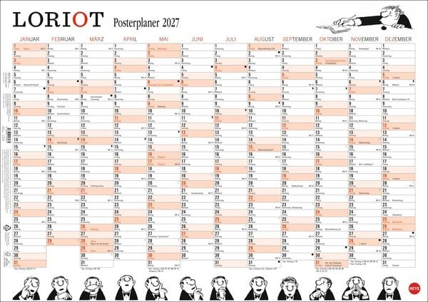 Produktbild: Loriot Posterplaner 2027