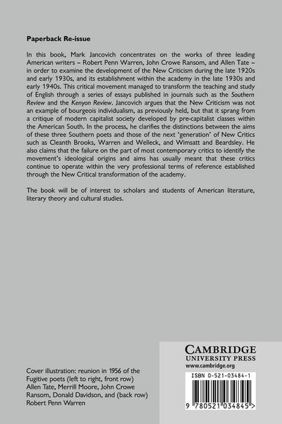 Produktbild: The Cultural Politics of the New Criticism