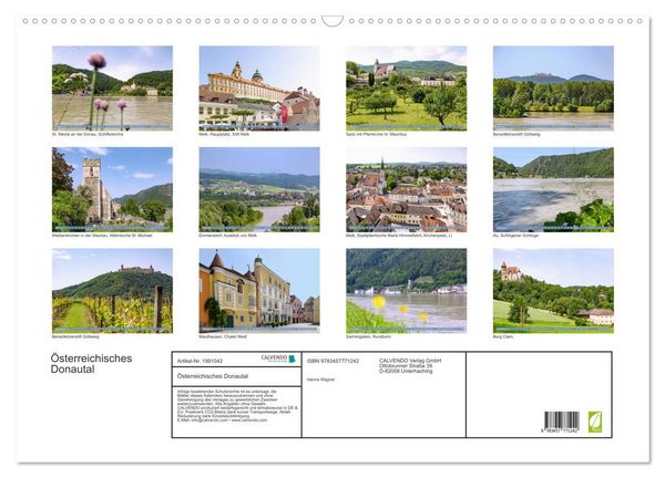Produktbild: &Ouml;sterreichisches Donautal (Wandkalender 2026 DIN A2 quer), CALVENDO Monatskalender