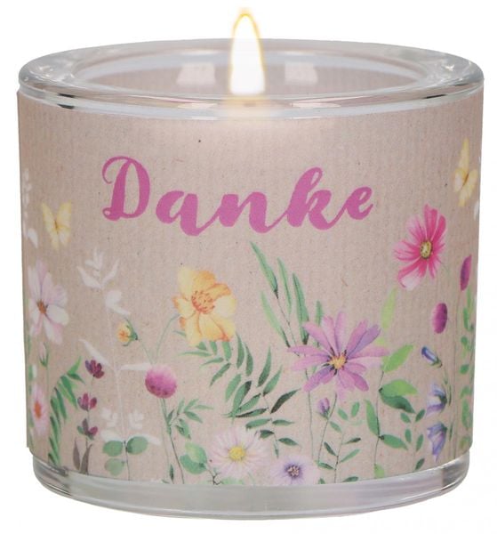 Produktbild: Windlicht aus Glas - Danke