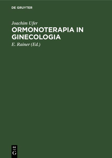 Produktbild: Ormonoterapia in ginecologia