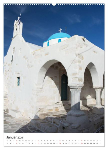 Produktbild: Liebenswertes Paros, Insel der Kykladen (hochwertiger Premium Wandkalender 2026 DIN A2 hoch), Kunstdruck in Hochglanz