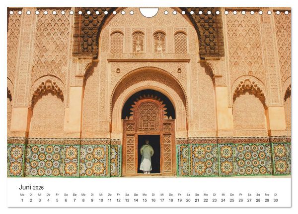Produktbild: Das farbenfrohe Marokko (Wandkalender 2026 DIN A4 quer), CALVENDO Monatskalender