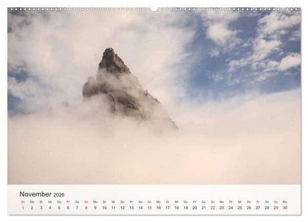 Produktbild: Dolomiten - Rundreise um Drei Zinnen (Wandkalender 2026 DIN A2 quer), CALVENDO Monatskalender