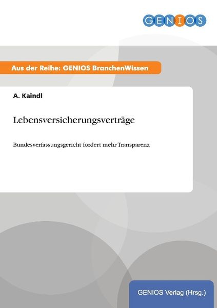 Produktbild: Lebensversicherungsvertr&auml;ge