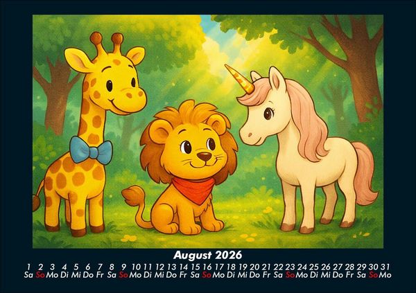 Produktbild: Nala & Buschi in m&auml;rchenhaften Welten 2026 Fotokalender DIN A5