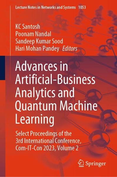 Produktbild: Advances in Artificial-Business Analytics and Quantum Machine Learning