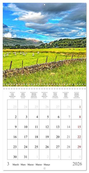 Produktbild: Scotland - Magical landscapes of the Highlands (Wall Calendar 2026 12 &times; 12 Inch) CALVENDO 12 Month Wall Calendar